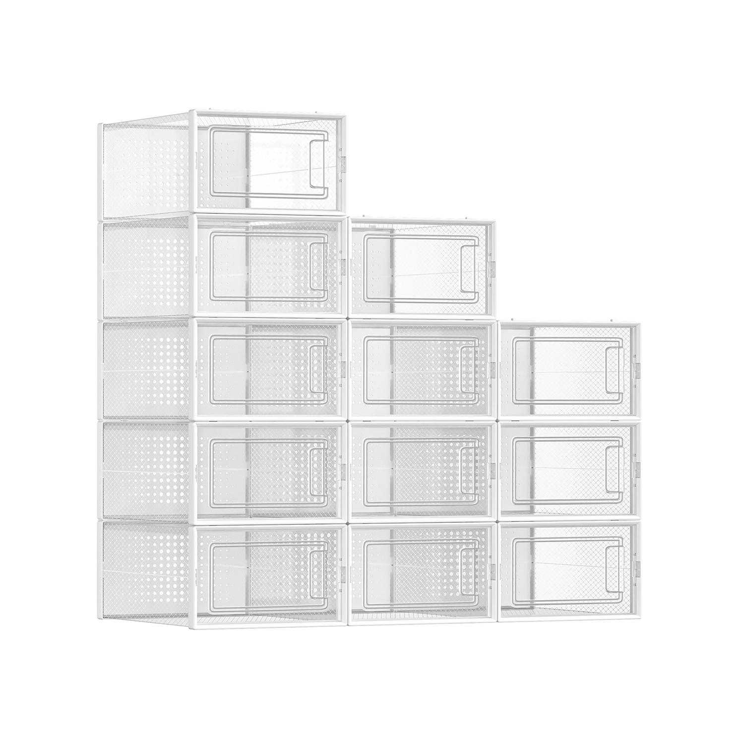 SONGMICS Shoe Boxes, Pack of 12