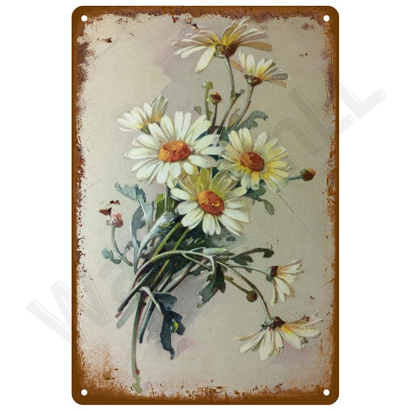 Retro Plechová Značka Vintage Kovové Značky Talíře Plakáty Interiér Domu Koupelna Nástěnné Umění Nástěnná Malba Estetický Pokoj Domácí Dekorace