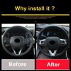 ABS Car Steering Wheel Button Panel Sequins Cover Frame Trims For Toyota Rav4 RAV 4 XA50    2022 Accessories