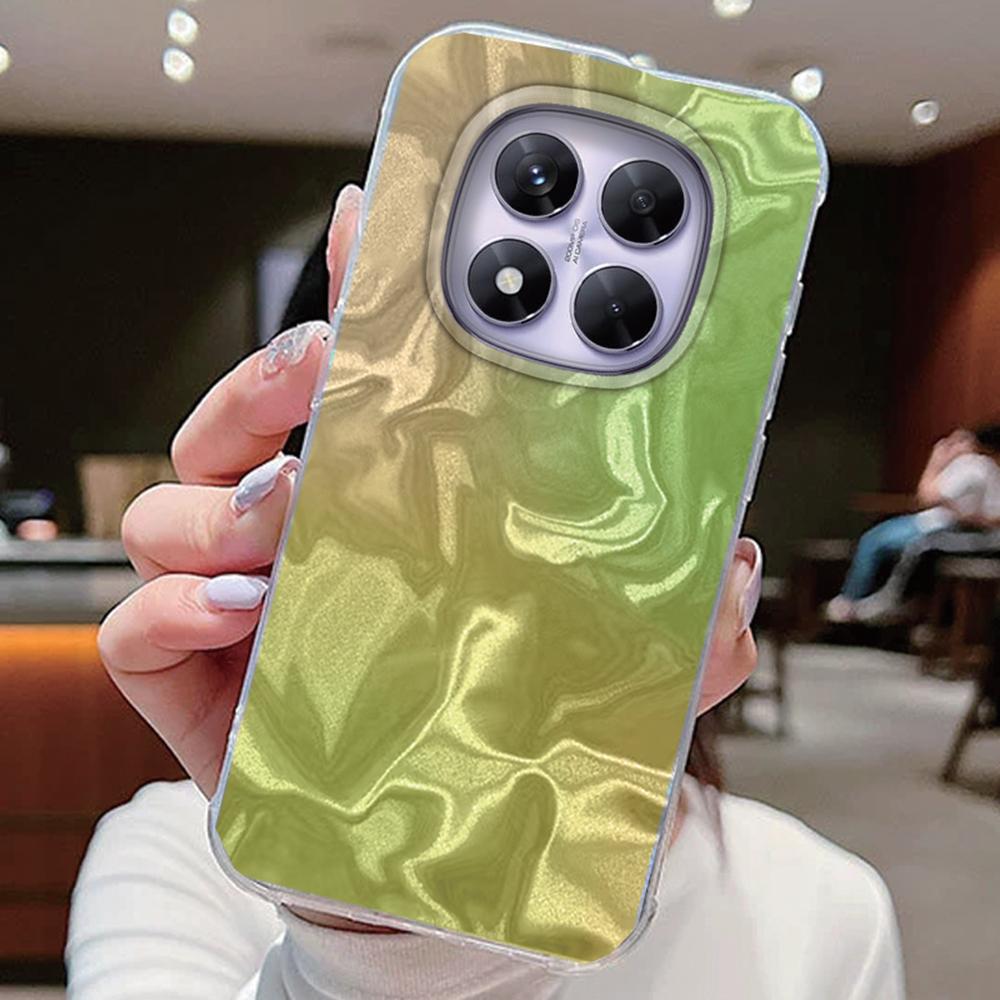 Phone Cases For Xiaomi Redmi Note 14 13 Pro Plus 5G 14T 13T Pro Poco M6 Pro Colorful Gradient Laser Cover Silicone Fundas Bumper