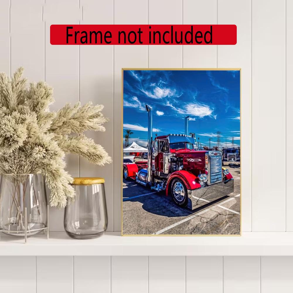 Kenworth 5D Diamond Painting Round Diamond Rhinestones Mosaic Diamond Embroidery Wall Paintings Rhinestones Gift Frameless