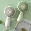 with Colorful Light Mini Handheld Fan Portable Small Electric Fan  For Travel Summer Gift