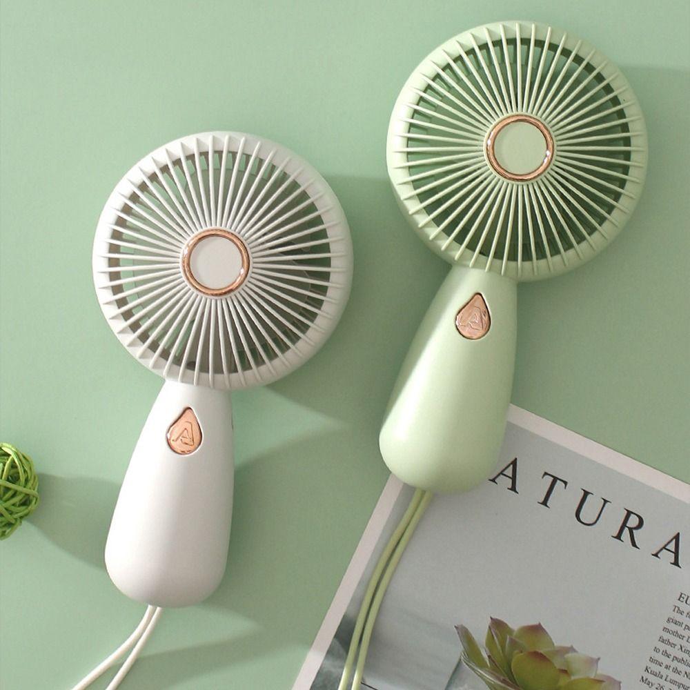 with Colorful Light Mini Handheld Fan Portable Small Electric Fan  For Travel Summer Gift
