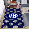 Tapis Logo Inter Milan, Motif Noir Bleu, Décoration Intérieure pour Fans de Football Convient pour une utilisation comme tapis antidérapant pour salon chambre canapés