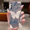 Coque Pour Realme 6 6i 6s 6 Pro Fleur Papillon Nœud Étuis Téléphone Realme6 6Pro 6S 6i Capa Silicone Souple TPU Transparent Gelée Housse