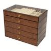 Jewelry Storage Box Minimalist Wood   Lining Large Capacity Jewelry   Box for Rings Necklaces Earrings