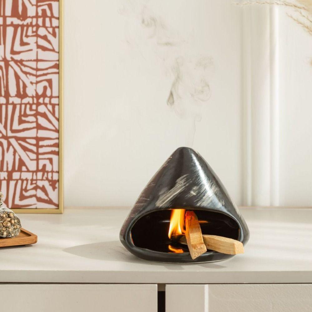 Holder Tray Incense Stick Stand Ceramic Sacred Wood  Holder  for Relaxation Yoga Meditation