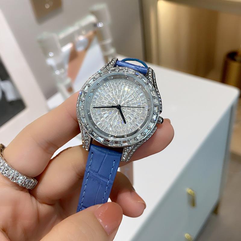 Watch Female Gypsy Full Diamond Women S Watch High-End Leather Waterproof Fashion Women S Quartz Watch