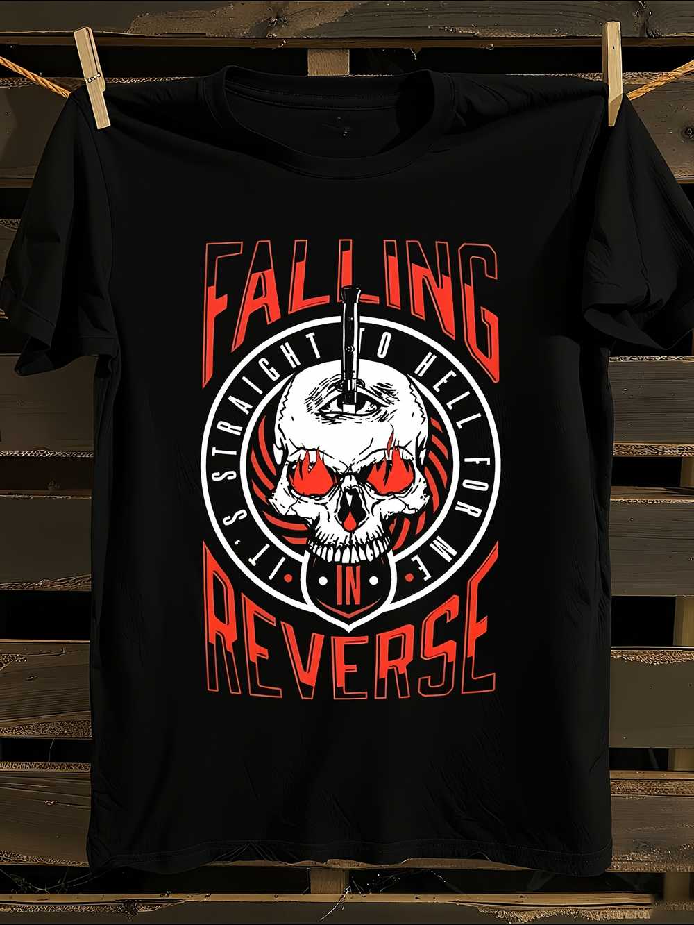Falling in Band Graphic T-Shirt M
