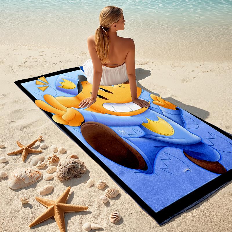 1pc DogMan2 Beach Towel, Comfortable and Thick, and Swimming/Bath/Picnic/Camping Towel, Suitable for Seaside Beaches