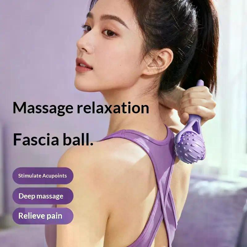 Handlicher Rollenmassagegerät Design Einfache Anwendung Punktmassage Körperermüdung lindern Fördern Massagegerät Yoga Ball Tragbar Tragbar Arm Bein