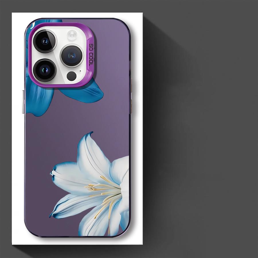 Cartoon Flower Pattern Phone Cover Case for iPhone 17 Pro Max 16 13 12 Pro 14 Plus 15 Air 11