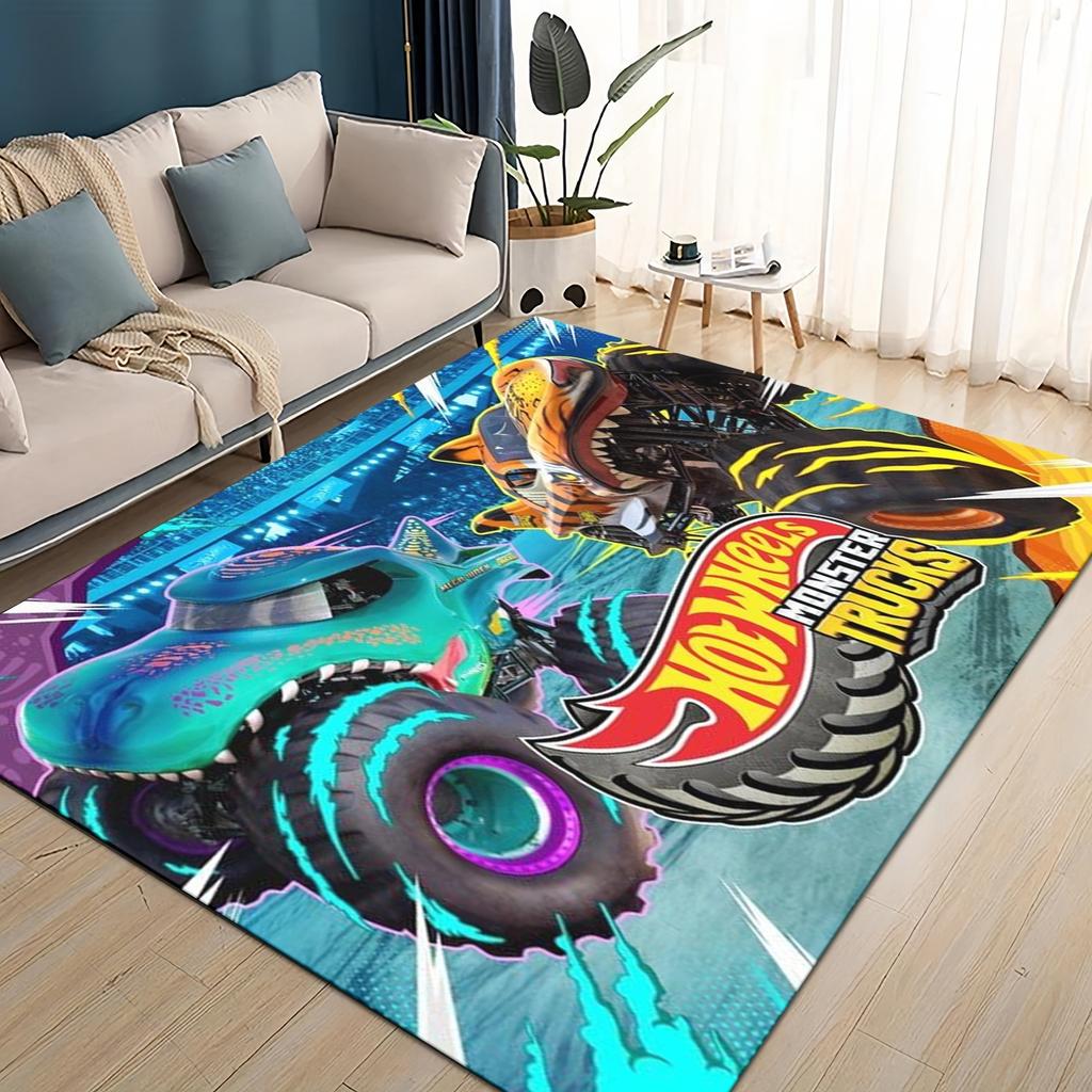 Hot Wheels 27 Style New Racing Car Cartoon Carpet Rug for Living Room Bedroom Home Sofa Decoration,Kids Play Non-slip Floor Mat