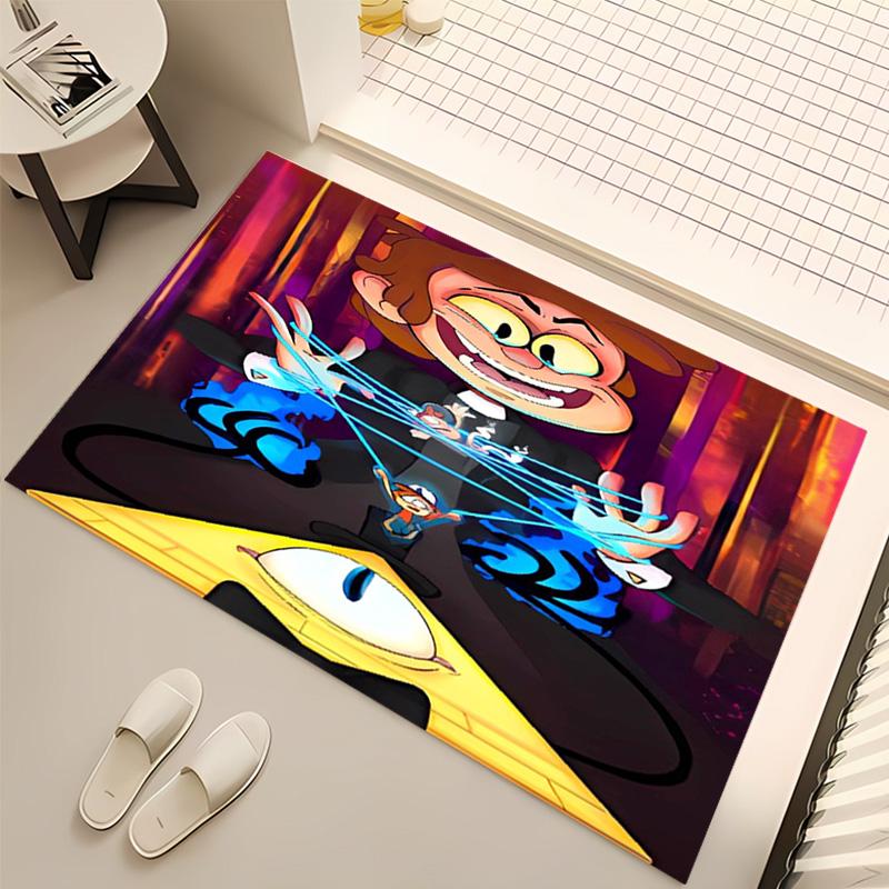 1pc Gravity Falls1 Print Area Rug - Soft, Washable Non-Slip Indoor Mat, Living Room, Home Office Decorative Rug,Office Decorative