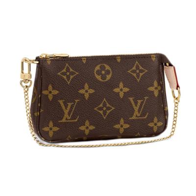 Monogram Mini Pochette Accessoires Pung Monogram lærred M58009 Brugt