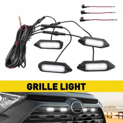 4X For Toyota RAV4 -2024 LE SE XLE XSE Limited LED Grille Fog Light White EA
