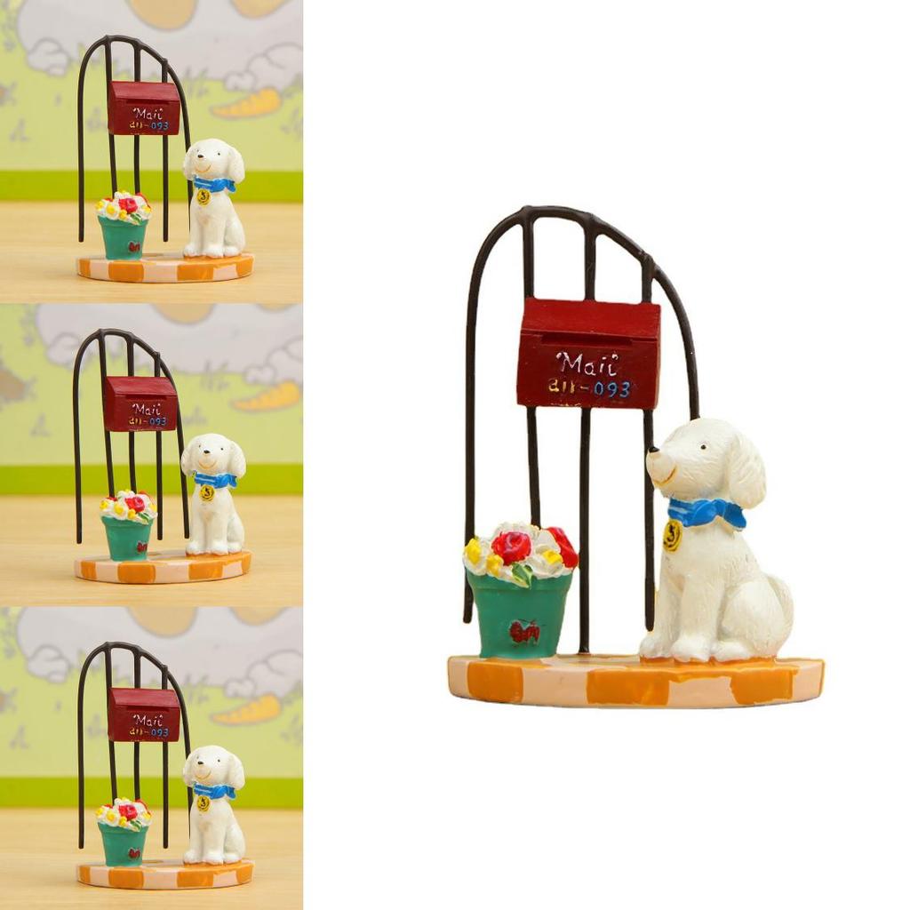 Small Fresh 3d Resin Dog Flower Pot With Creative Garden Ornament For Office And Home