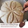 1 Set Bread Lame Dough Scoring Tools Foldable Dough Scoring Knife Wooden Scraper Bread Knife with Blades for Baking Accessories
