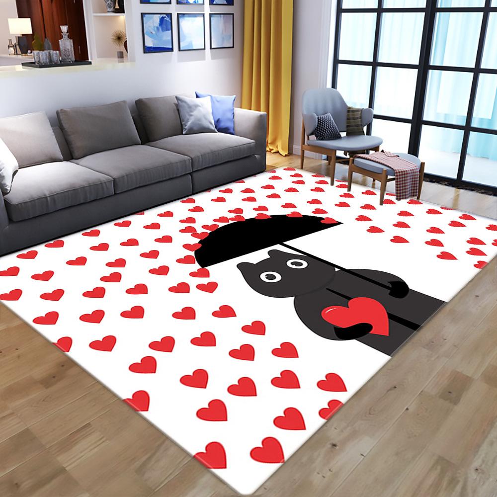 Flowers And Plants Printed Carpet Living Room Modern Home Sofa Coffee Table Bedroom Full Bedside Floor Mat