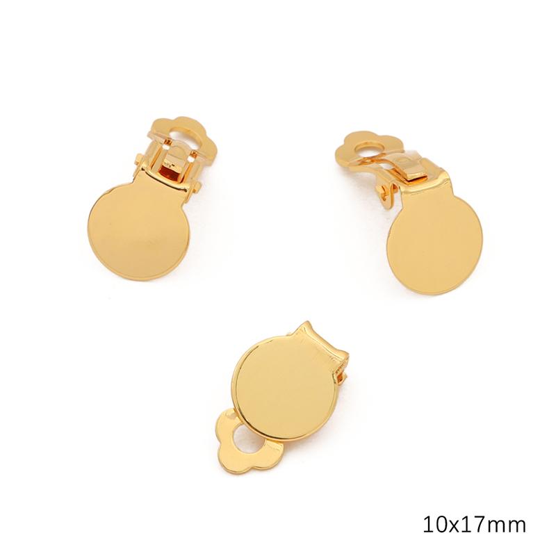 

4 шт. медная винтовая зажимная застежка для изготовления ювелирных изделий своими руками 10x17mm