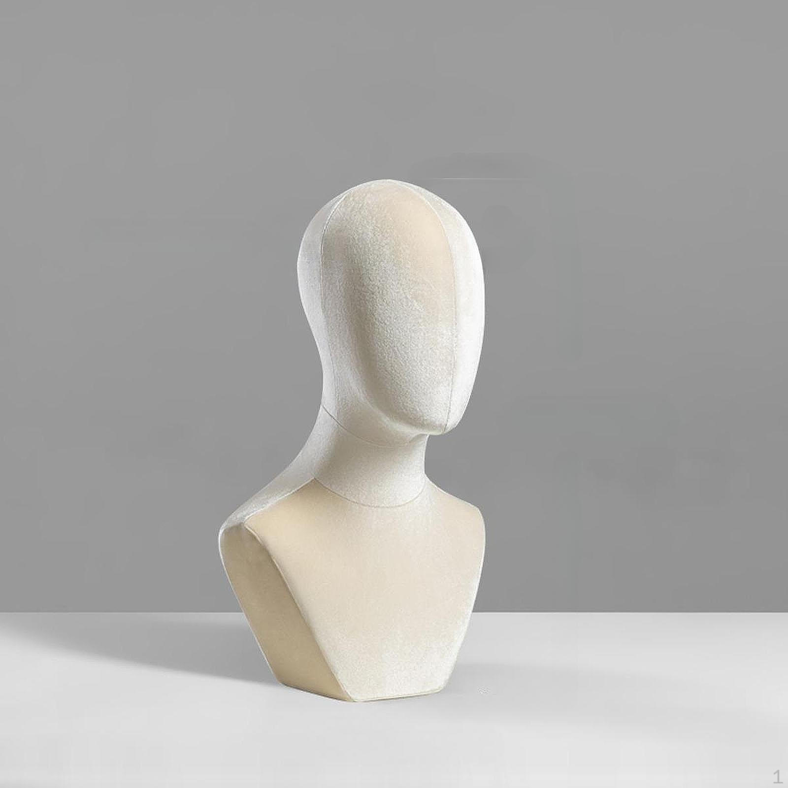 

Манекен бюст голова шляпа стойка тканевый стол учебный парик дисплей для укладки волос дома бежевый