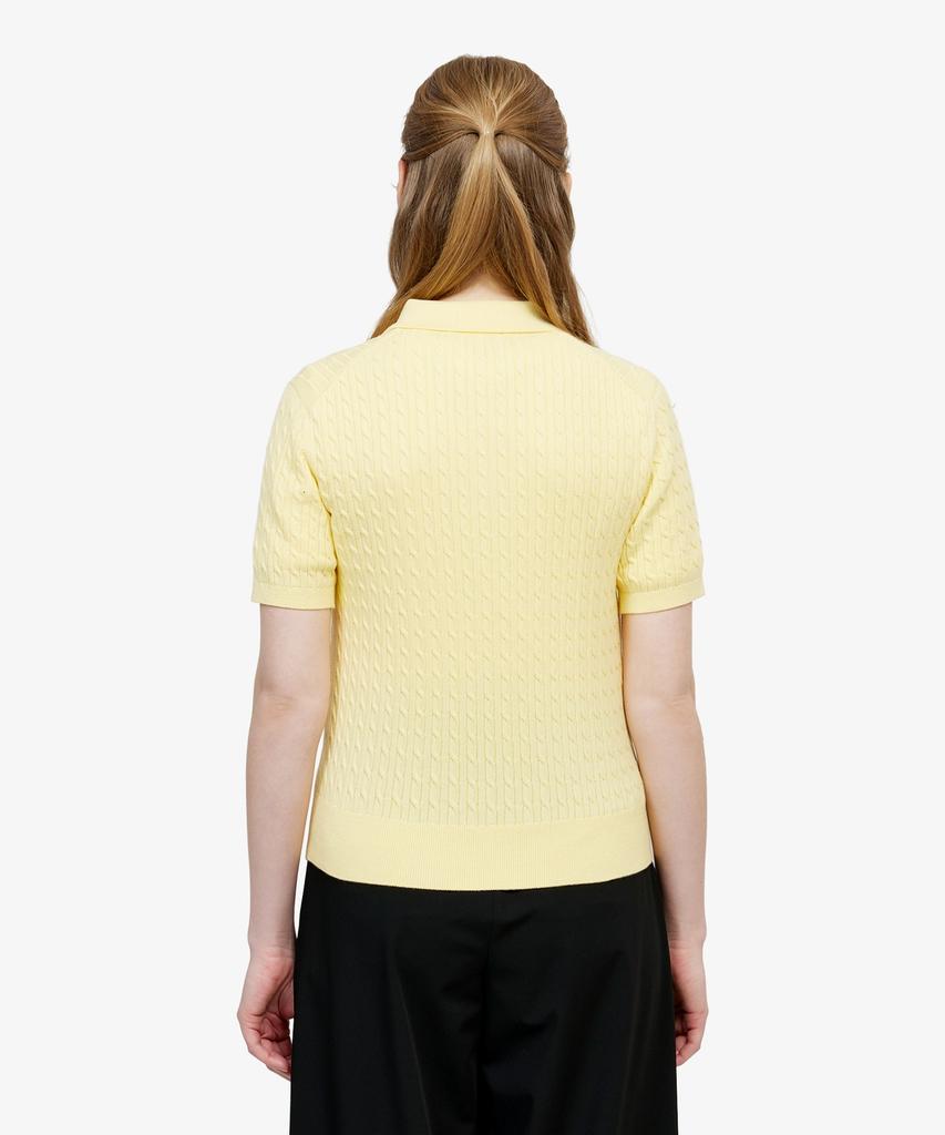 LACOSTE Women'S Cable Sweater Polo Shirt Pf607E-56G 107