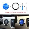 Auto Motor Start Stop Tlačítko Ozdobný kroužek Auta Styl příslušenství pro BMW řady 1/3/5 E87 E90 E60 320