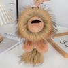 Stuffed Plush Lion Keychain Long Mane Cute Animal Keychain Lion Plush Pendant  Kid Girls