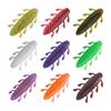 Insect Profile Soft Plastic Fishing Lures with PVC Side Slot, Slow Sinking Shrimp Formula Six Piece Set for Pond Lake