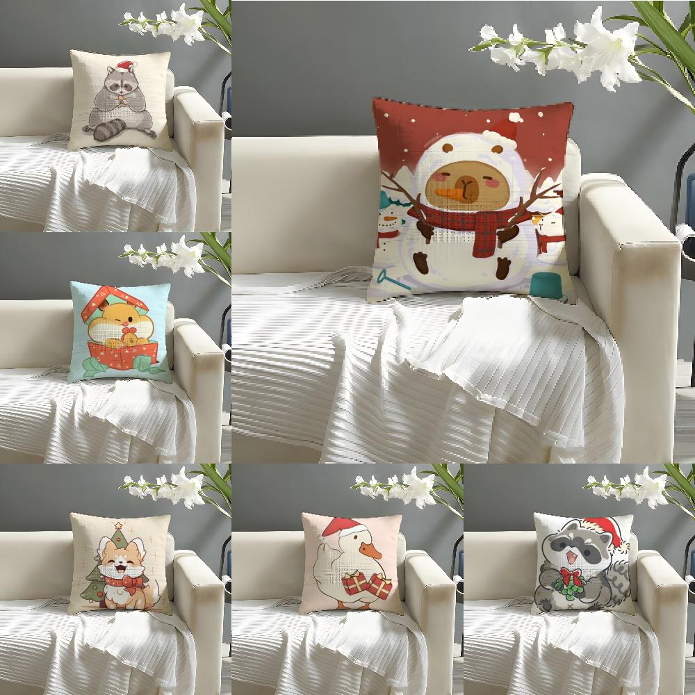 3 Funny Animals On The Internet Pillow Case Home Living Room Decoration Linen Pillowcover Pillow Cases Cushion Cover