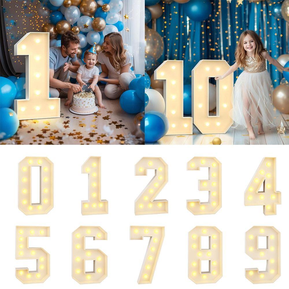 Light Up Balloons Giant Birthday Figure 91cm Balloon Filling Box  Birthday Party Decoration