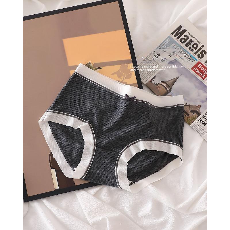

Модальные милые трусики средней посадки, облегающие бедра, бесшовные, антибактериальные, треугольные женские трусики One size