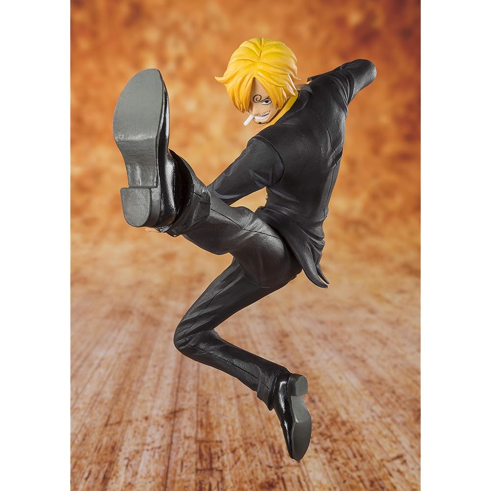 TAMASHII NATIONS Figurearts Zero One Piece Sanji Black Leg 130mm Painted ABS PVC Figure