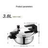 SUPOR 3.8L 304 Stainless Steel Pressure Cooker with Standable Lid