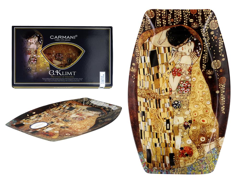 Talerz Dekoracyjny Gustav Klimt Pocałunek Sztuka Porcelana Do Domu