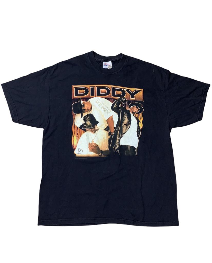 Vintage P Diddy Bad Boy For Life 2002 Tour Black Rap Tee Tshirt Size Mens Xlarge Unisex T-Shirt