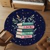 1pc books starry night Round Chair mat Area Rug - Non-Slip, Floor Mat for Office, Bedroom, and Indoor Decor c1118154