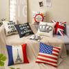 Linen Digital Print Cushion Bedside Backrest Cartoon Cute Car Pillow