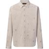 Lv Blason Embellished Long-Sleeved Corduroy Shirt 1AIKBP