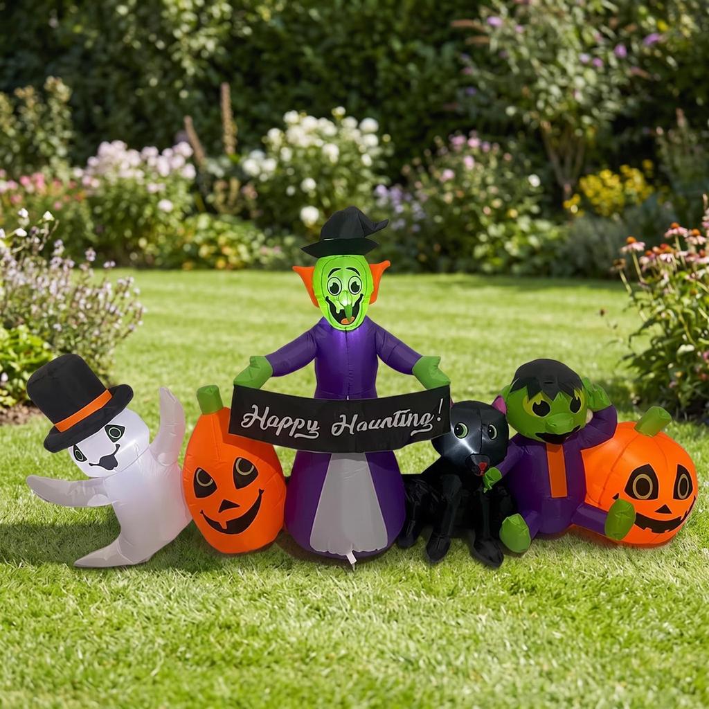 Halloween Inflatable Decoration Outdoor Yard Lighted Specters for Homeowners,
