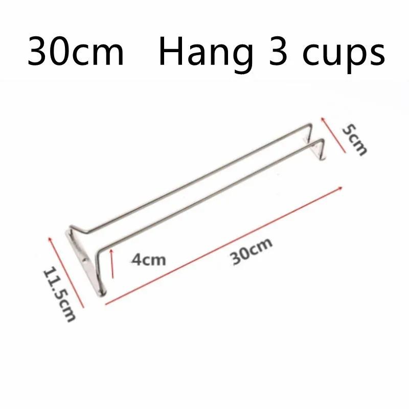 Nový 304 Nerezový Stojan na Víno Držák Sklenic Více Velikostních Variant Stojanový Regál Závěsná Barová Police Kuchyň/Restaurace Sklenice na Víno