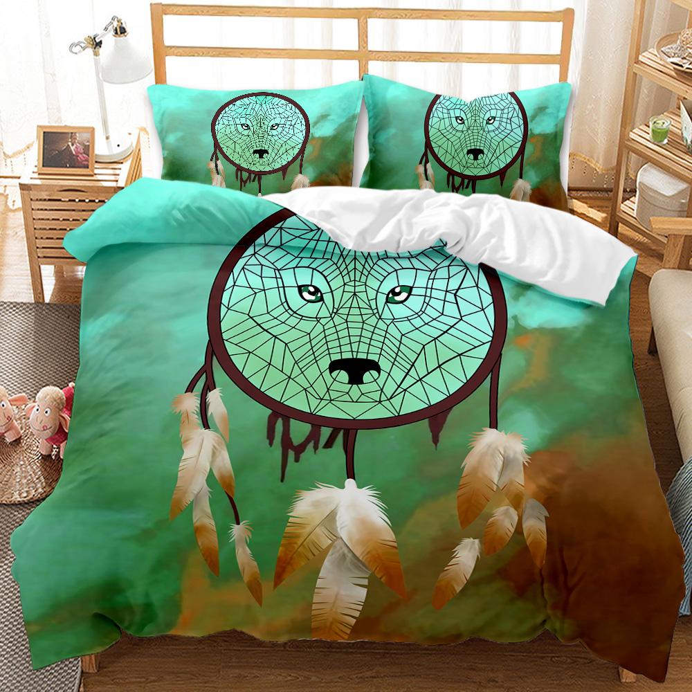 Comforter Dream Catcher Boho Mandala Twin Bedding Set 3Pcs For Girls Adults Purple Dream Catcher Comforter