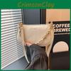 Fashionable Street Style One Shoulder Chain Bag In Black White Green Gray Colors