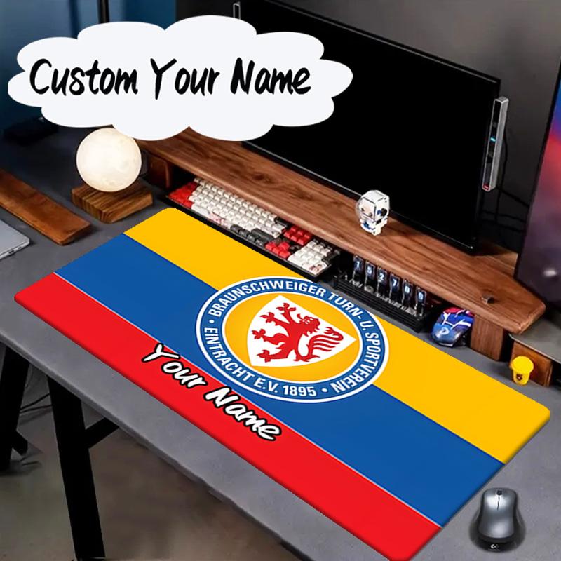 Custom Name Mouse Pad Braunschweig Fc Crest Design Mouse Pad, Gaming Mouse Pad, Keyboard Pad, Desk Decor for Computer Notebook Fan Birthday Gift