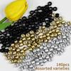 50/140PCS 6x9mm Loose Small Horse Beads, Small Horse Beads for Bracelet Making Kit, Hair Beads for Braids, Jewelry Making Craft Beads