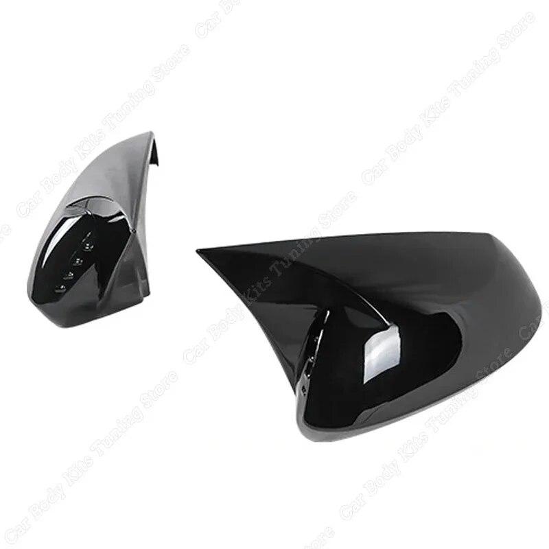 For Toyota Corolla      Gloss Black Side Rearview Mirror Cover Cap Exterior Trim Body Kits Car Accessories