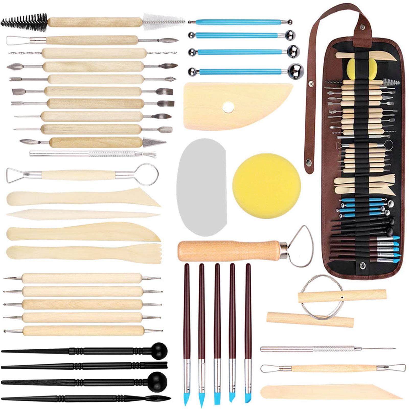 

43Pcs Clay Tool Pottery Clay Sculpture Carving Tool Set, Pottery Sculpting Tool Set, Ceramics Clay Modeling Tool Kits 1
