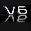 1 Pezzo 3D Metallo Cromato V6 V8 Adesivo Logo Emblema Decalcomania Badge Adesivo Carrozzeria Auto