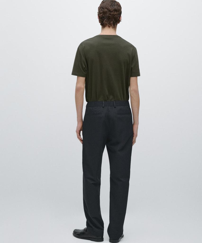 Masimodutti Cotton Linen Jogger Fit Pants