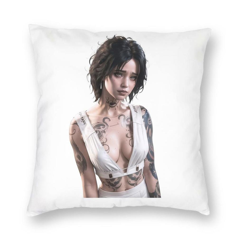 Baldurs Gate Evelyn Square Pillowcase Polyester Linen Velvet Creative Zip Decor Pillow Case Home Cushion Case
